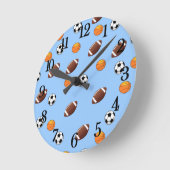 Phantastisches Sportthema Design - Runde Uhr (Winkel)