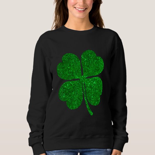 Phantastisches St Patrick's Day Irish Giltter Klee Sweatshirt (Vorderseite)