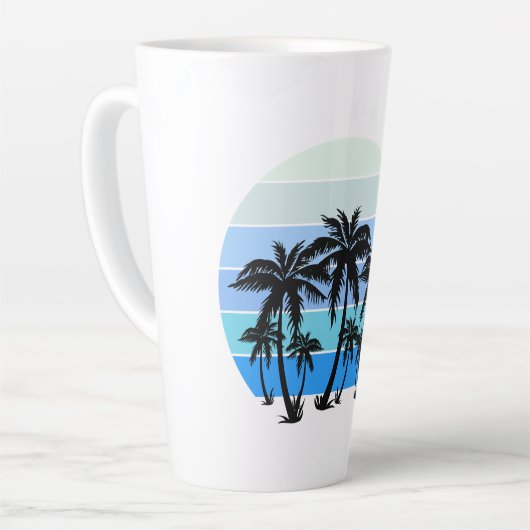 Phantastisches Stranddesign Milchtasse (Linke Ecke)