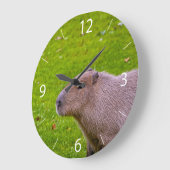 Phantastisches Tier Capybara Große Wanduhr (Winkel)
