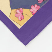 PHANTASTISCHES TIERE , MÄDCHEN , MAKEUP FLEECEDECKE (Ecke)