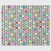 Phantastisches trendy geometrisches Dreieck Geschenkpapier (Flach)