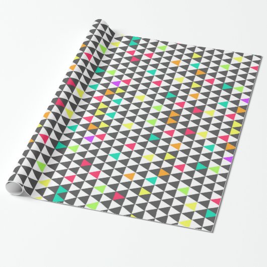 Phantastisches trendy geometrisches Dreieck Geschenkpapier (Ungerollt)