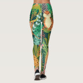 Phantastisches tropisches Muster l Leggings (Rückseite)
