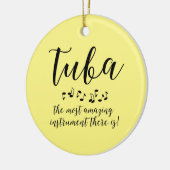 Phantastisches Tuba-Musikinstrument Keramik Ornament (Links)