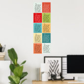 'Phantastisches Typografie-Poster' Poster (Heimbüro)