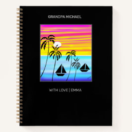 Phantastisches und Niedliches tropisches Segeln Notizblock