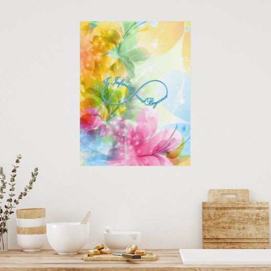 Phantastisches Unendlichkeitssymbol "Bis zur Unend Poster (Küche)