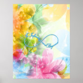 Phantastisches Unendlichkeitssymbol "Bis zur Unend Poster (Vorne)