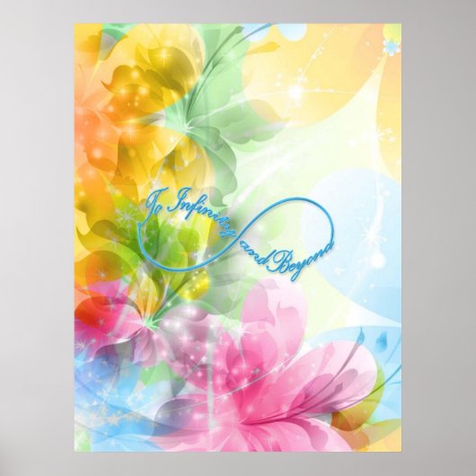 Phantastisches Unendlichkeitssymbol "Bis zur Unend Poster (Vorne)