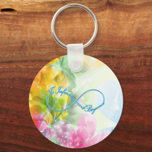 Phantastisches Unendlichkeitssymbol "Bis zur Unend Schlüsselanhänger (Vorderseite)