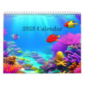 Phantastisches Unterwasser Fluorescent Coral Reef  Kalender (Titelbild)