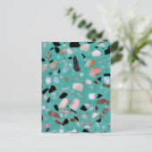 Phantastisches Vintages abstraktes Marmorbild Postkarte (Stehend Vorderseite)