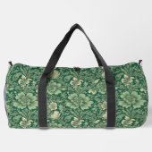 Phantastisches Vintages Grünes Blumenmuster Duffle Bag (Rückseite)