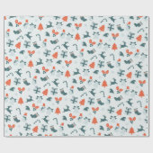 Phantastisches Weihnachtswrapping-Papier Geschenkpapier (Flach)