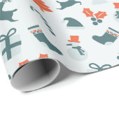 Phantastisches Weihnachtswrapping-Papier Geschenkpapier (Rolleneckpunkt)