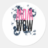 phantastisches Wow-Licht Runder Aufkleber (Vorderseite)