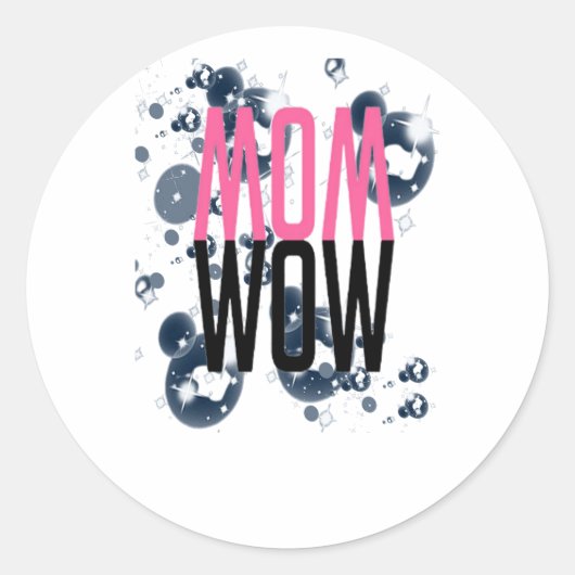 phantastisches Wow-Licht Runder Aufkleber (Vorderseite)