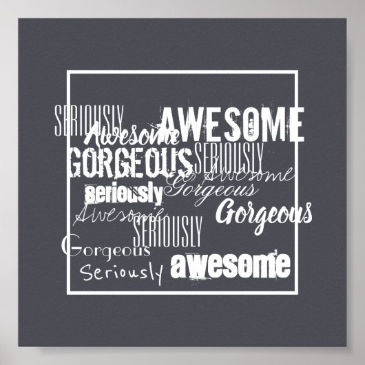 Phantastisches wunderschönes Inspirationsmotivatio Poster (Vorne)