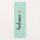 Phantastisches Zitat blau Yogamatte (Vorderseite)