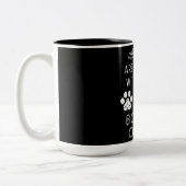 Phantastisches Zitat über Border Collie Dog Zweifarbige Tasse (Links)