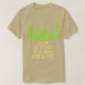 Phantastisches Zombie Archery Geschenk Printmedien T-Shirt (Design vorne)