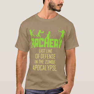 Phantastisches Zombie Archery Geschenk Printmedien T-Shirt