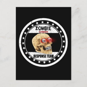Phantastisches Zombie-Notfallteam Postkarte