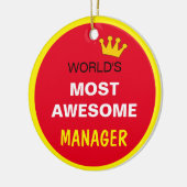 Phantastischste Welt - MANAGER / die beste Keramik Ornament (Links)