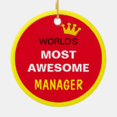 Phantastischste Welt - MANAGER / die beste Keramik Ornament (Hinten)