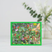 Phantasy-Garten Postkarte (Stehend Vorderseite)