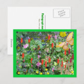 Phantasy-Garten Postkarte (Vorne/Hinten)