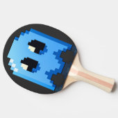 Phantom Blue Pixel Art Fanart PacMan Tischtennis Schläger (Seitenansicht)
