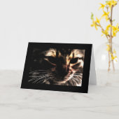 Phantom Cat With Border Karte (Gelbe Blume)