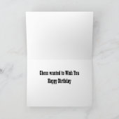 Phantom Chess King und Masked Queen Birthday Card Karte (Innenseite)