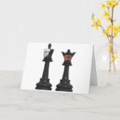 Phantom Chess King und Masked Queen Birthday Card Karte (Gelbe Blume)