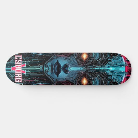 Phantom Circuitry Cyborg Skateboard (Horizontal)