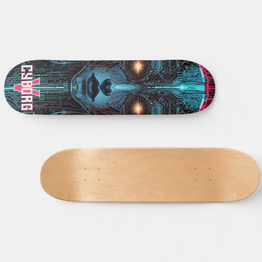 Phantom Circuitry Cyborg Skateboard (Horizontal)