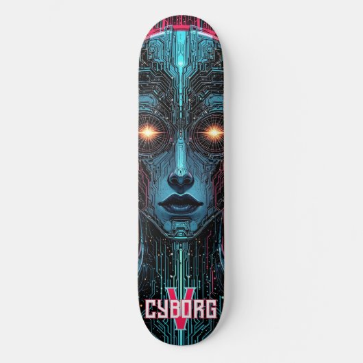 Phantom Circuitry Cyborg Skateboard (Vorderseite)