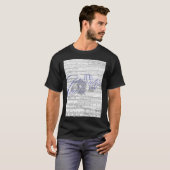 Phantom der Oper Noten Poster T-Shirt (Vorne ganz)