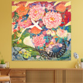 "Phantom Flower Carriage" (Maboroshi Hanaguruma) Leinwanddruck (Insitu (Wohnzimmer))