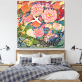 "Phantom Flower Carriage" (Maboroshi Hanaguruma) Leinwanddruck (Insitu (Schlafzimmer))