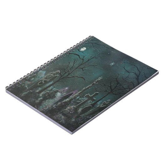 Phantom Graveyard SpiralNotebook Notizblock (Linke Seite)