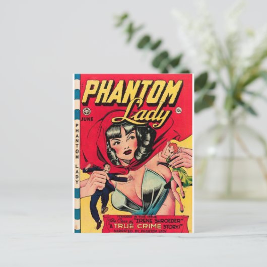 Phantom Lady 1 Postkarte (Stehend Vorderseite)