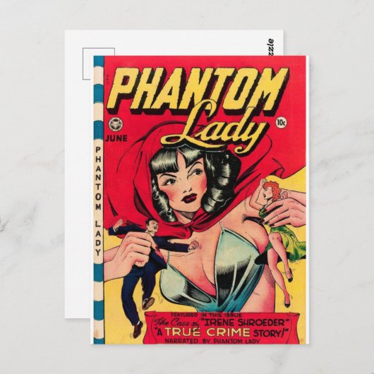 Phantom Lady 1 Postkarte (Vorne/Hinten)