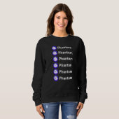 Phantom Nft und Krypto-Wallet auf dem Solana-Netzw Sweatshirt (Vorne ganz)