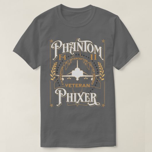 Phantom Phixer F4 Phantom II Flugzeuginhaber V T-Shirt (Design vorne)
