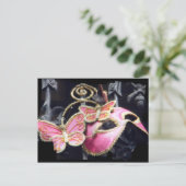 Phantom Pink Postkarte (Stehend Vorderseite)