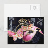 Phantom Pink Postkarte (Vorne/Hinten)