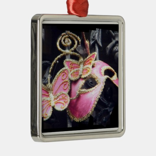 Phantom Pink Silbernes Ornament (Rechts)